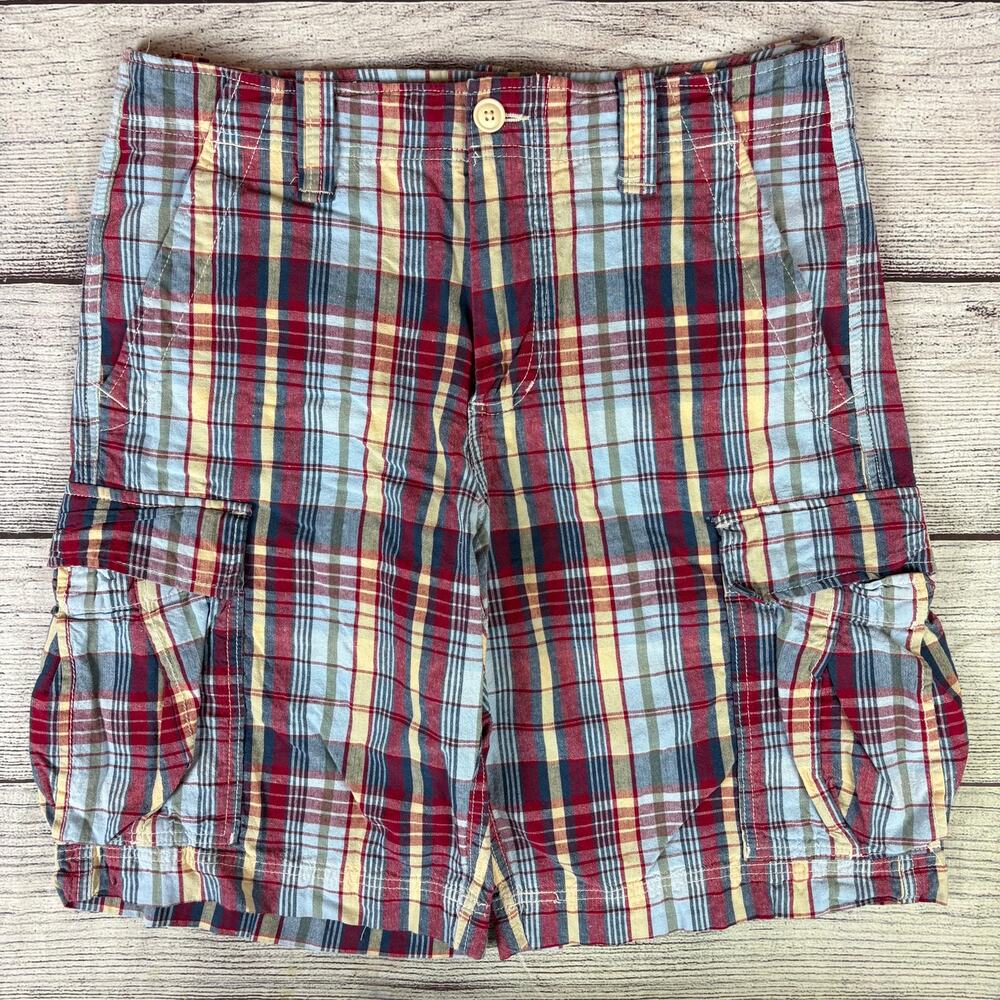 Y2k Polo Ralph Lauren Plaid Cargo Shorts